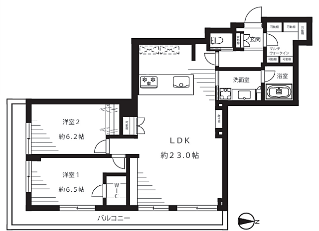 間取り JR山手線 新大久保駅 徒歩8分