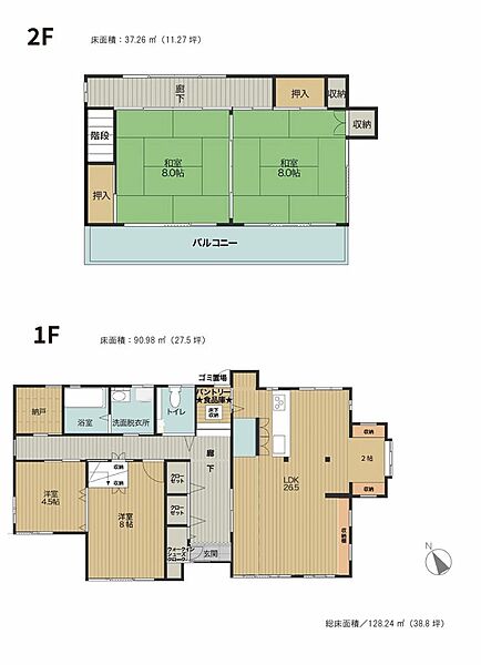 間取りを拡大表示
