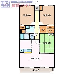 ラフィネ 3LDKの間取図画像