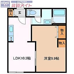 🉐敷金礼金0円！🉐コーポ四時福