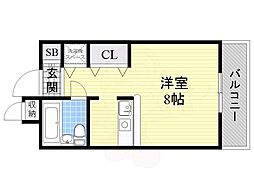 エル・ボスク2 ワンルームの間取図画像