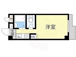 トレンディア松原 ワンルームの間取図画像