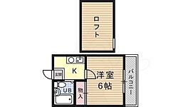 メゾン・デュ・ソレイユ 1Kの間取図画像