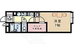 レオパレスグランドゥール 1Kの間取図画像