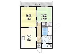 AIビル 2DKの間取図画像