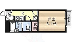 レオパレス南平台 1Kの間取図画像