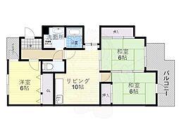 マンション・アメニティ 3LDKの間取図画像