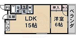 フォーラスコート 1LDKの間取図画像