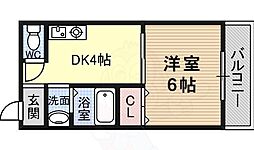 メゾンダイコー舟木 1DKの間取図画像