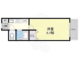 プラザハイツ見付山 1Kの間取図画像