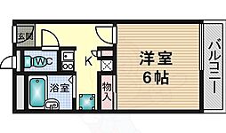 レオパレス上穂積 1Kの間取図画像