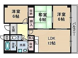 ピアドミール 3LDKの間取図画像