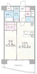 カンマキーノ 1LDKの間取図画像