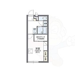 レオパレスグランドゥール 1Kの間取図画像