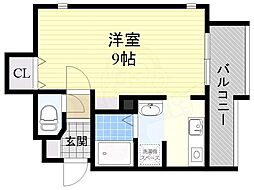 ビラ・シエル 1Kの間取図画像