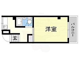 春日マンション 1Kの間取図画像