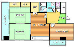 サンコーポ大手町 3DKの間取図画像