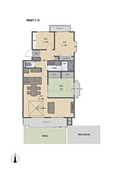 エメラルドマンション二島 3LDKの間取図画像