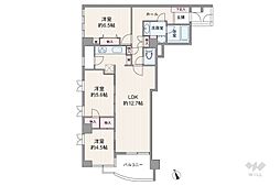 レジェンド高田馬場ドゥエ 3LDKの間取図画像