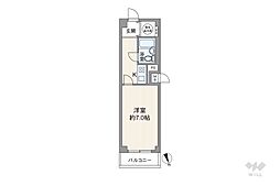 ネオコーポ高円寺 1Kの間取図画像
