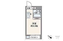 メゾン・ド・ネーフル ワンルームの間取図画像