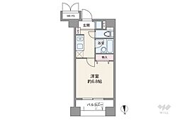 OLIO早稲田 1Kの間取図画像