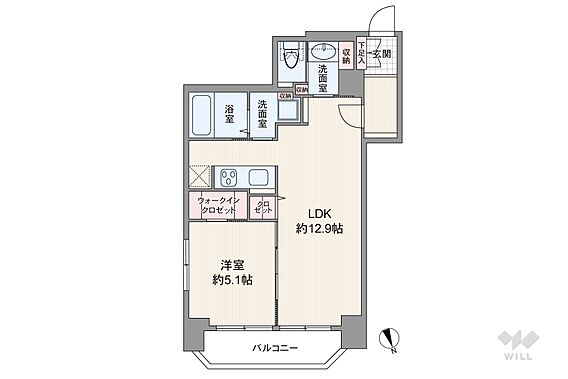 間取りは専有面...