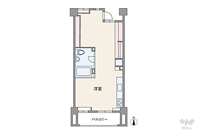 間取り：間取りは専有面積66.73平米の1R。バルコニー面積は8.85平米です。