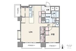 高円寺サマリヤマンション 1LDKの間取図画像