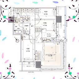 ザ・パークハウス中之島タワー 3LDKの間取図画像