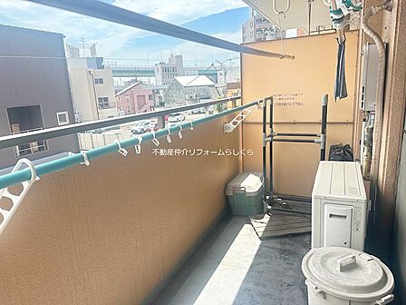 南向きで日当たり良好