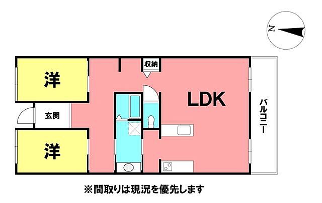 間取り ＼比島町1丁目　サーパス北本町／ 4階/-
