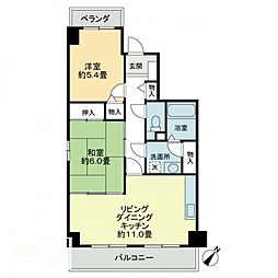 エスポワール辻 2LDKの間取図画像