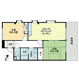 フォブール綾歌 2LDKの間取図画像