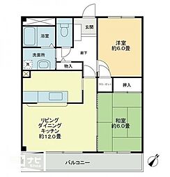 フォーブルQUA 2LDKの間取図画像