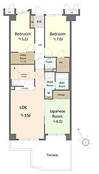 間取図画像 3LDK