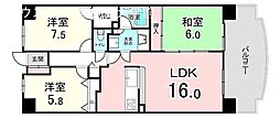 パークハイツ多賀山 3LDKの間取図画像