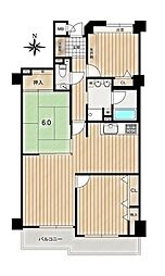 グローリアス名東宝ケ丘 3LDKの間取図画像
