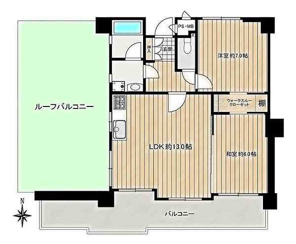 間取りを拡大表示