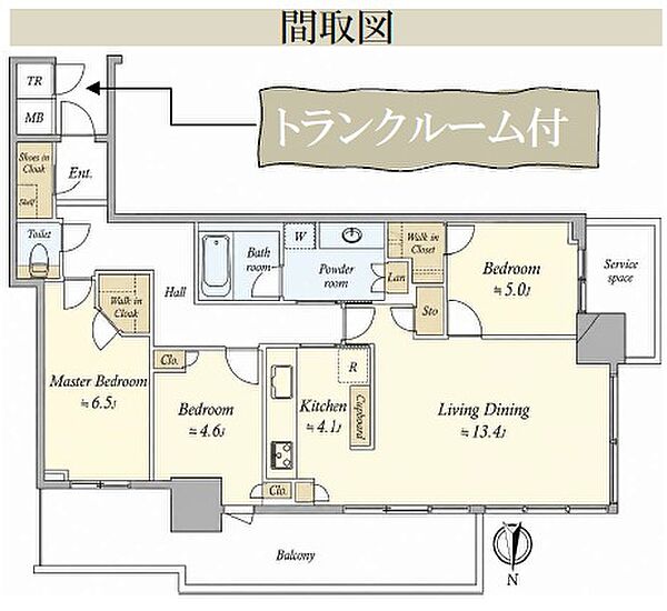 間取りを拡大表示