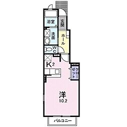 間取図画像 1K
