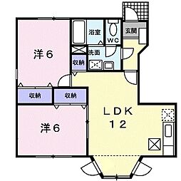 間取図画像 2LDK