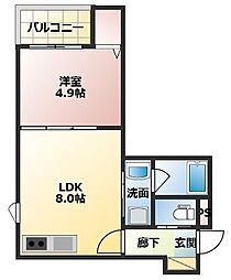 間取図画像 1LDK
