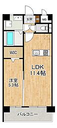 ボスコボブビルディング 1LDKの間取図画像