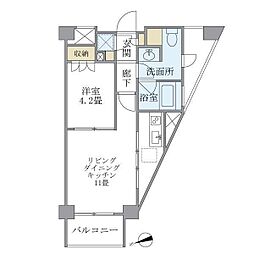 リマーブルヒラタ 2階1LDKの間取り