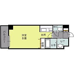 TAKE・N20(テイク・エヌ20) 6階1Kの間取り