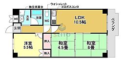 レクシア北条 3LDKの間取図画像