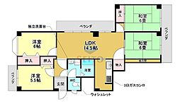 エバーグリーングランド曽根A棟 4LDKの間取図画像