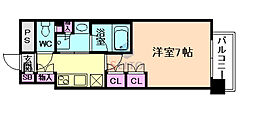 Urbanex江坂広芝 1Kの間取図画像
