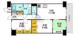 一力グランドマンション 3LDKの間取図画像